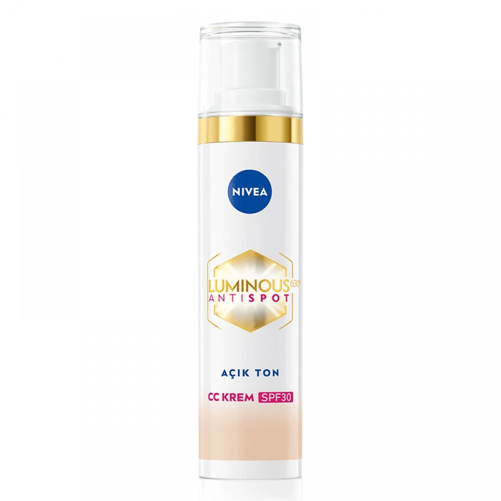 Nivea Luminous630 Koyu Leke Karşıtı CC Yüz Kremi 40 ml (Açık Ton)