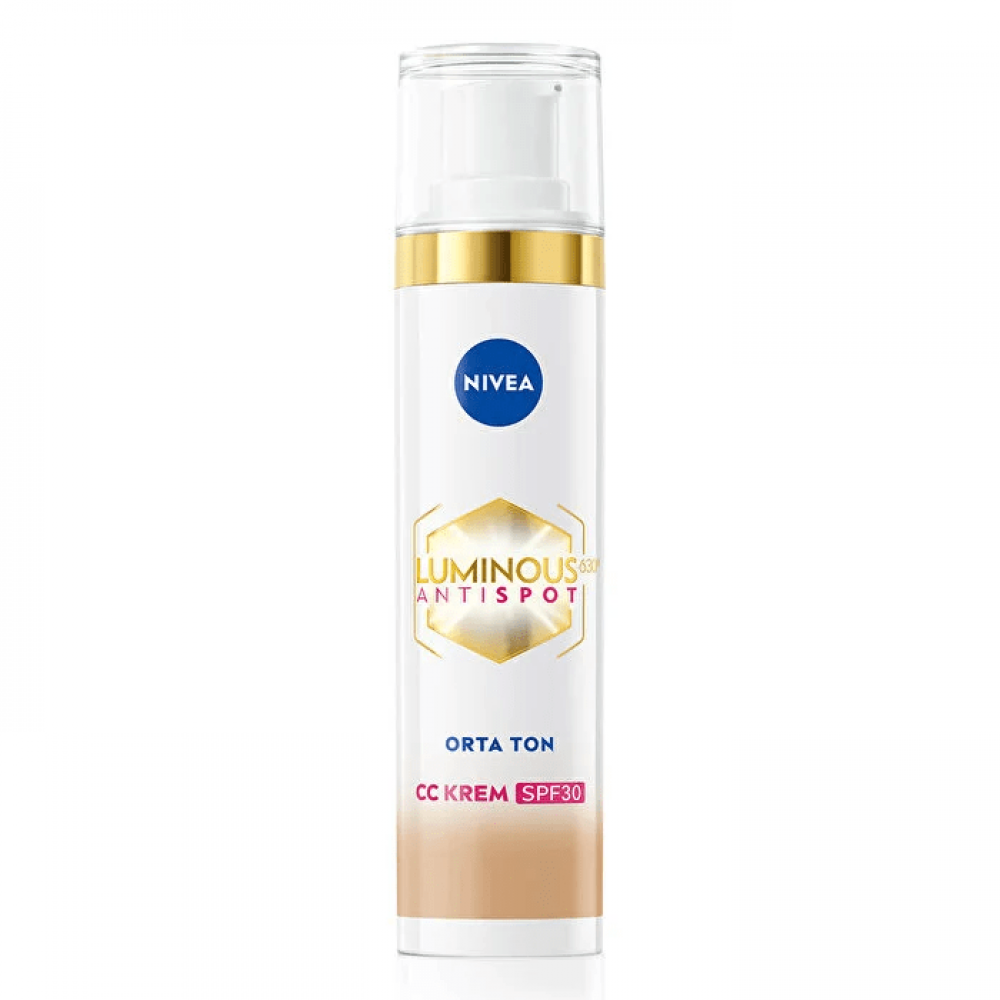 Nivea Luminous630 Koyu Leke Karşıtı CC Yüz Kremi SPF30 Orta Ton