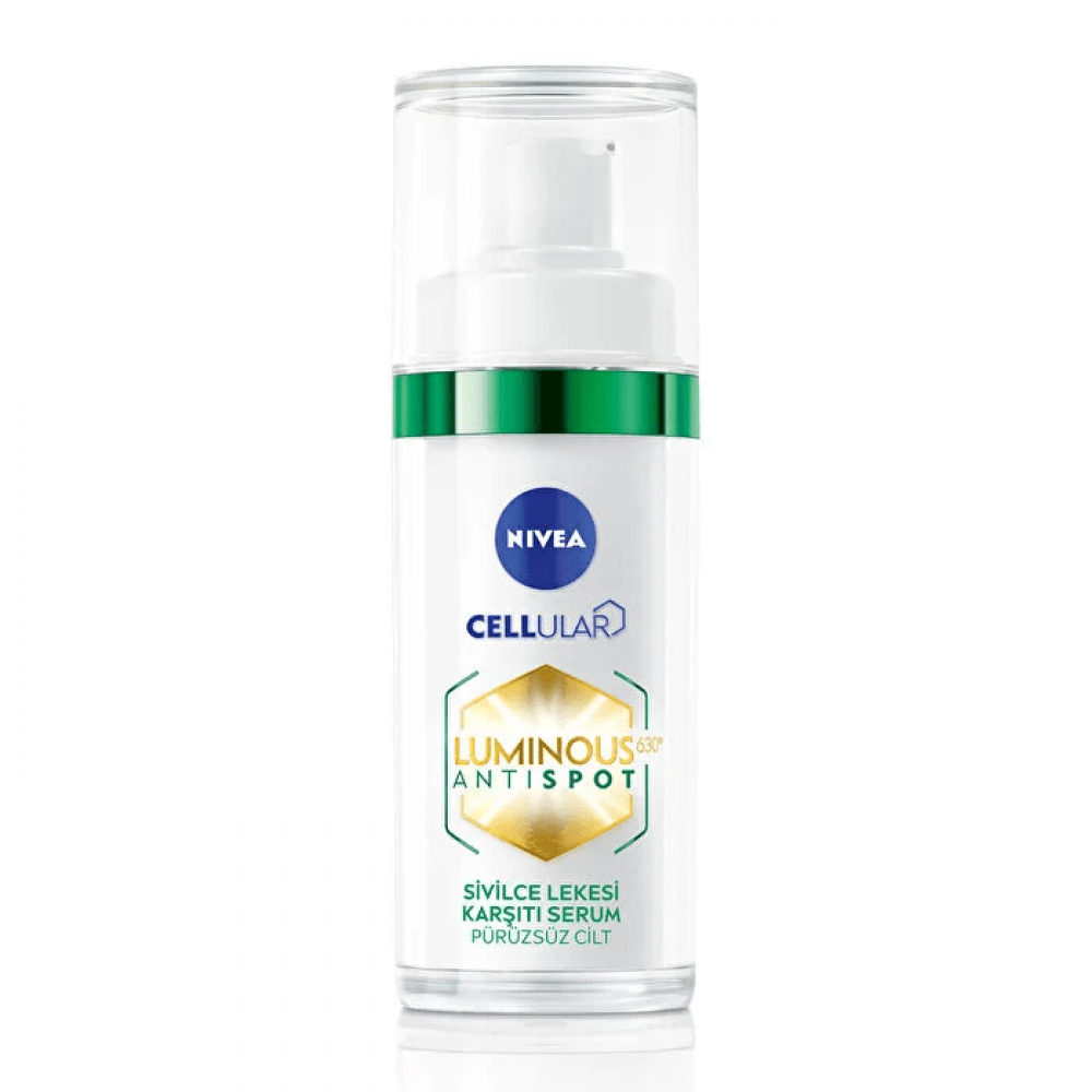 NIVEA Luminous630 Sivilce Lekesi Karşıtı Serum 30ml, Salisilik Asit Hyaluronik Asit, Yağlı Ciltler