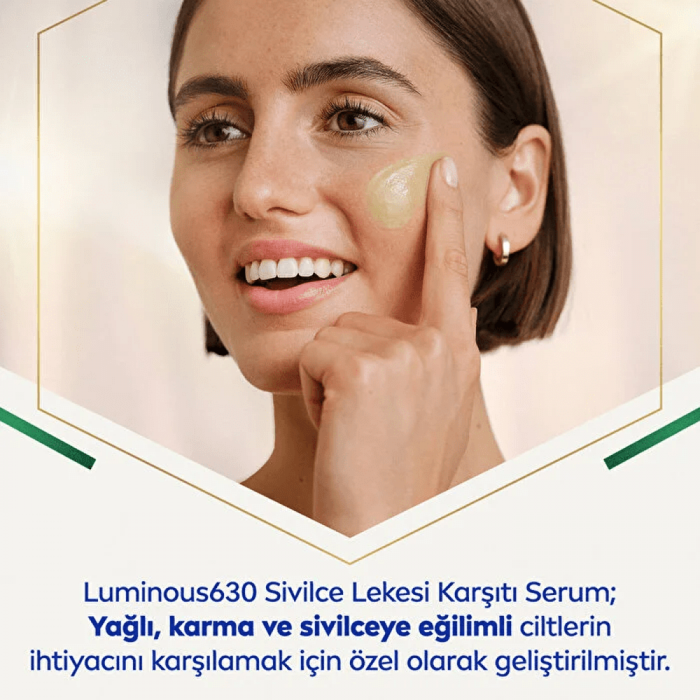 NIVEA Luminous630 Sivilce Lekesi Karşıtı Serum 30ml, Salisilik Asit Hyaluronik Asit, Yağlı Ciltler