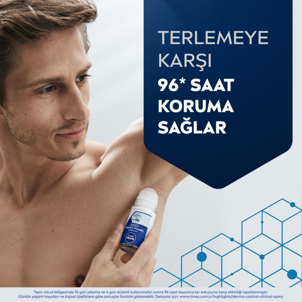 Nivea Men Erkek Roll-On Deodorant Derma Control Clinical 50 ml 