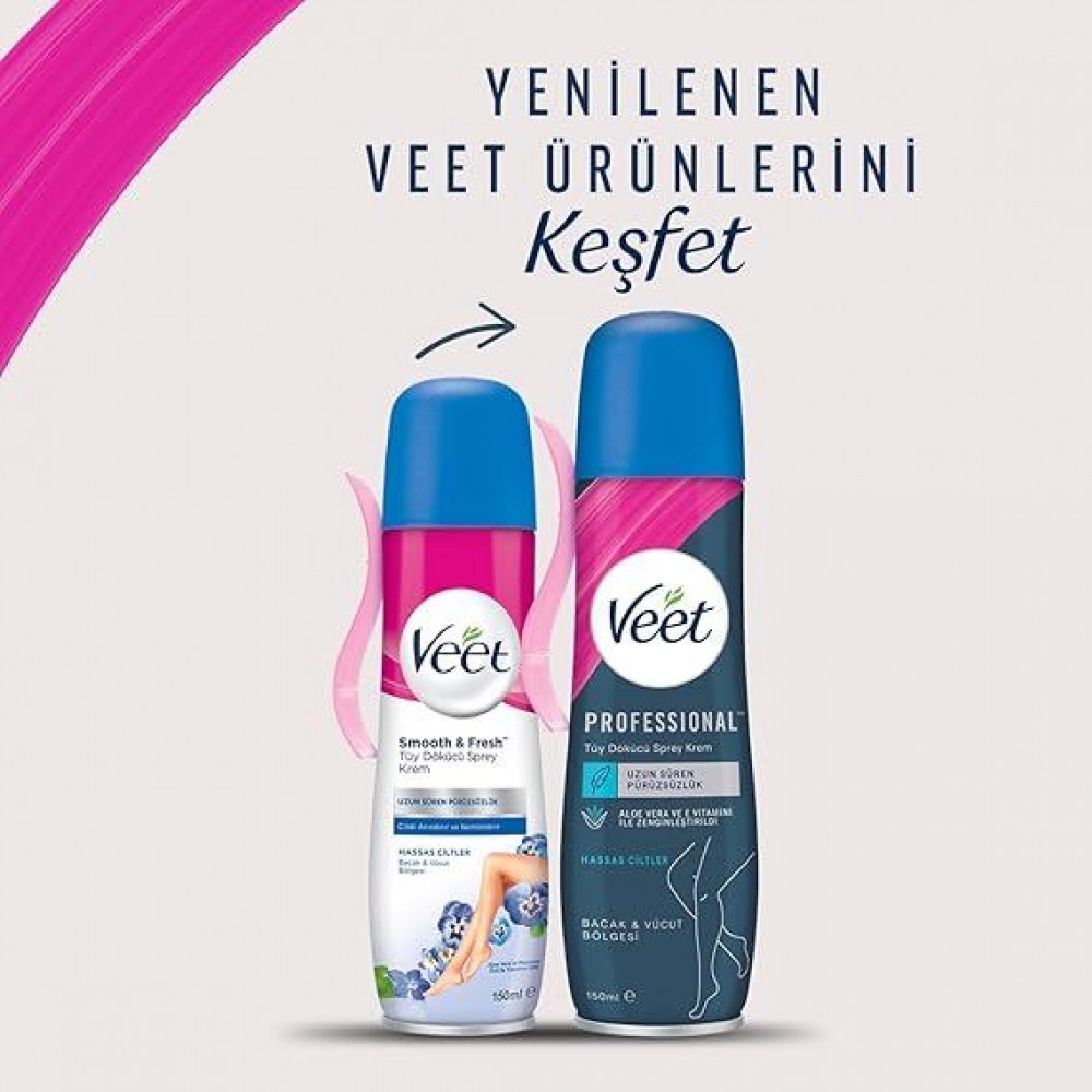 Veet Tüy Dökücü Sprey Krem Hassas Ciltler 150 ml